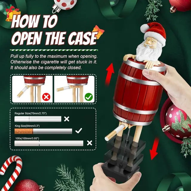 NeatPaws Funny Santa Claus Cigarette Dispenser Box