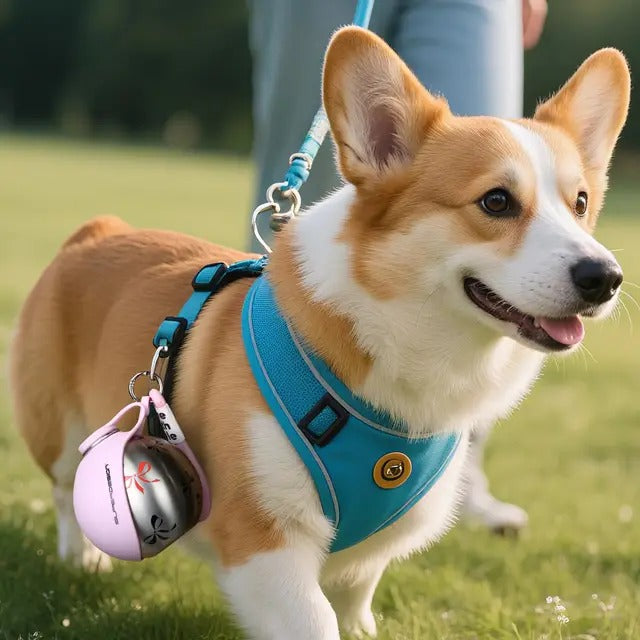 NeatPaws Portable Pet Water Bottle with Built-In Bowl for Travel