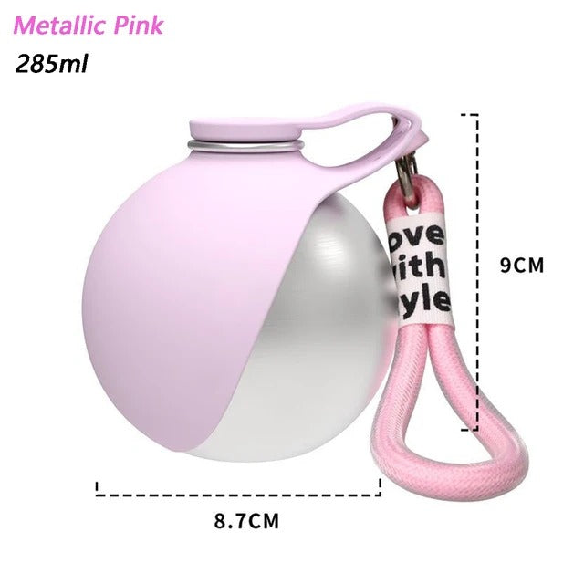NeatPaws Portable Pet Water Bottle with Built-In Bowl for Travel