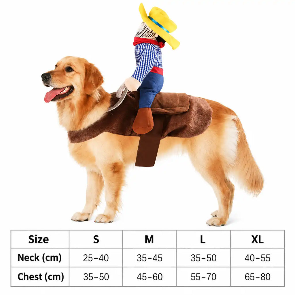 NeatPaws Cowboy Rider Dog Costume