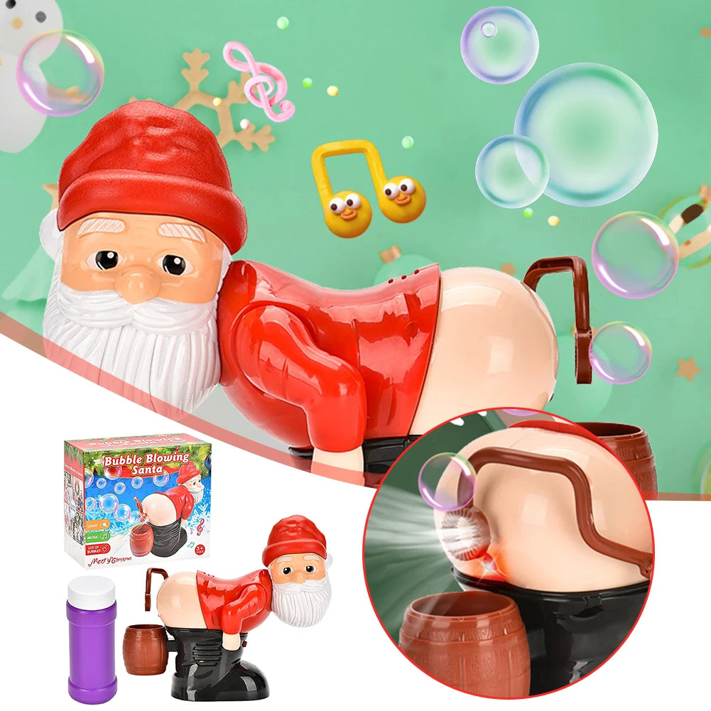 NeatPaws Christmas Santa Bubble Machine – Music & Light Toy