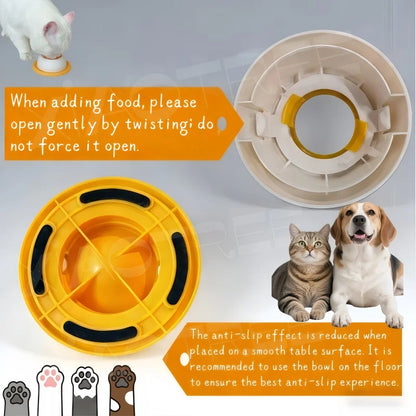 NeatPaws Interactive Lick Bowl & Slow Feeder for Cats & Dogs