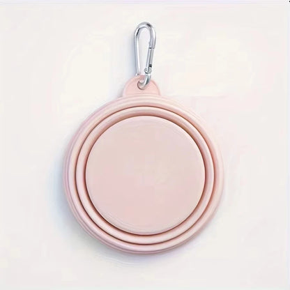 NeatPaws Collapsible Pet Travel Bowl with Hanging Clip