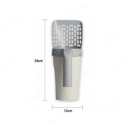 NeatPaws Cat Litter Scoop with Built-In Waste Bag Dispenser