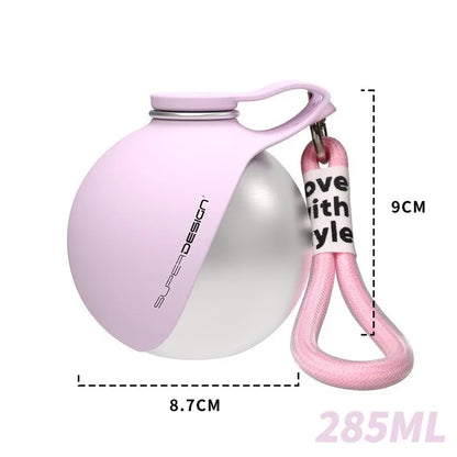 NeatPaws Portable Pet Water Bottle with Built-In Bowl for Travel