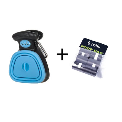 NeatPaws Foldable Dog Pooper Scooper with Waste Bag Dispenser