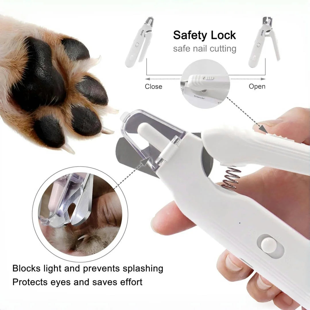 NeatPaws Quiet Pet Nail Grinder with LED Lights for Dogs & Cats