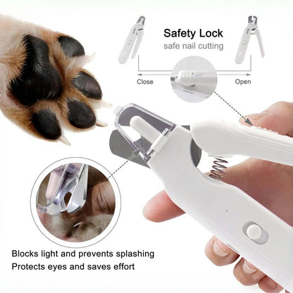 NeatPaws Quiet Pet Nail Grinder with LED Lights for Dogs & Cats