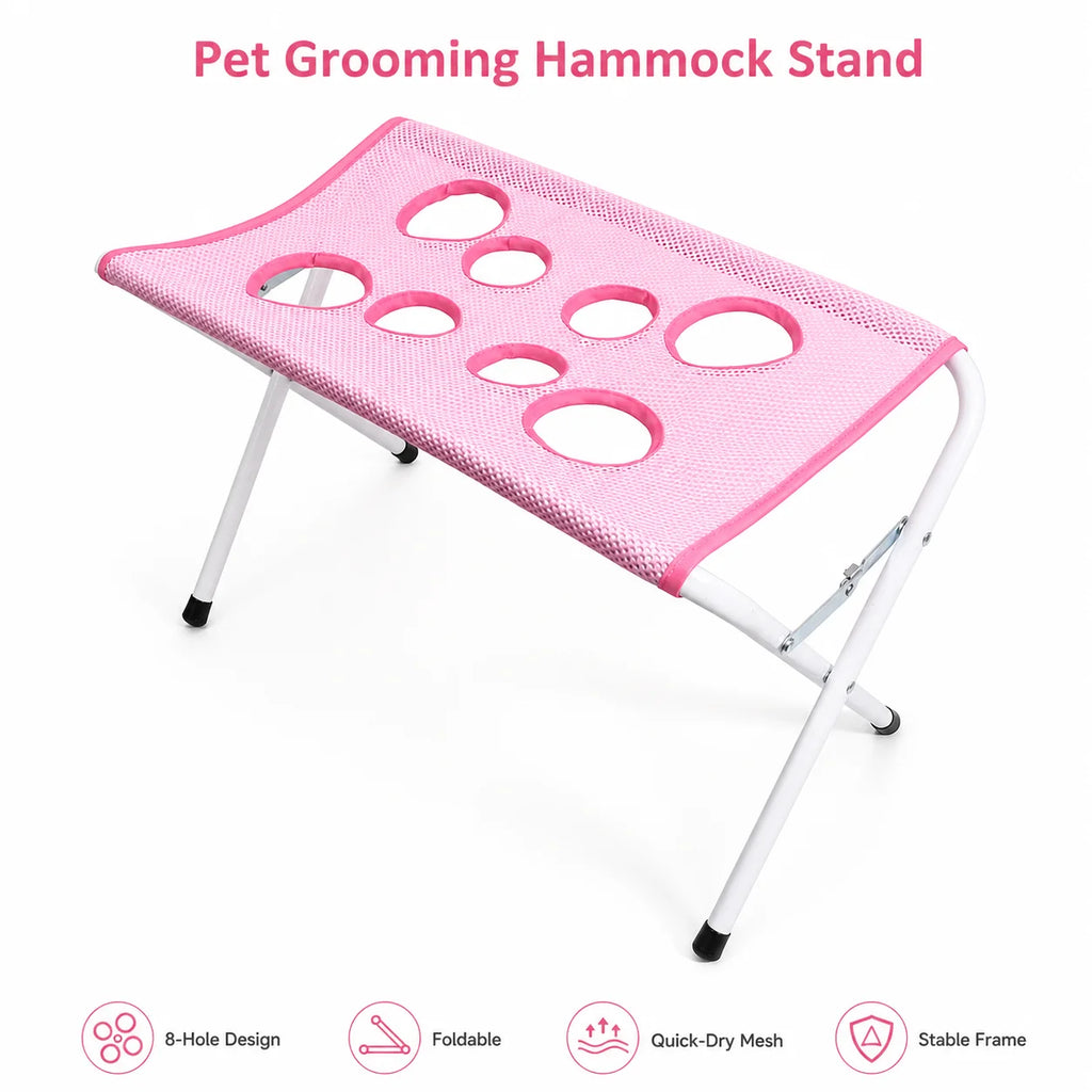 NeatPaws Pet Grooming Hammock Stand for Bathing & Nail Trimming