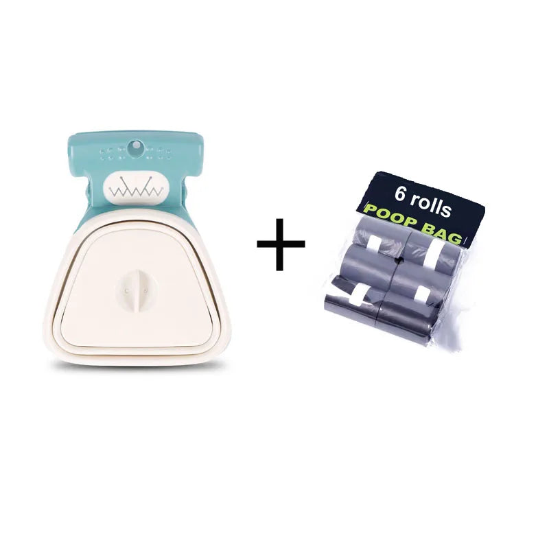 NeatPaws Foldable Dog Pooper Scooper with Waste Bag Dispenser