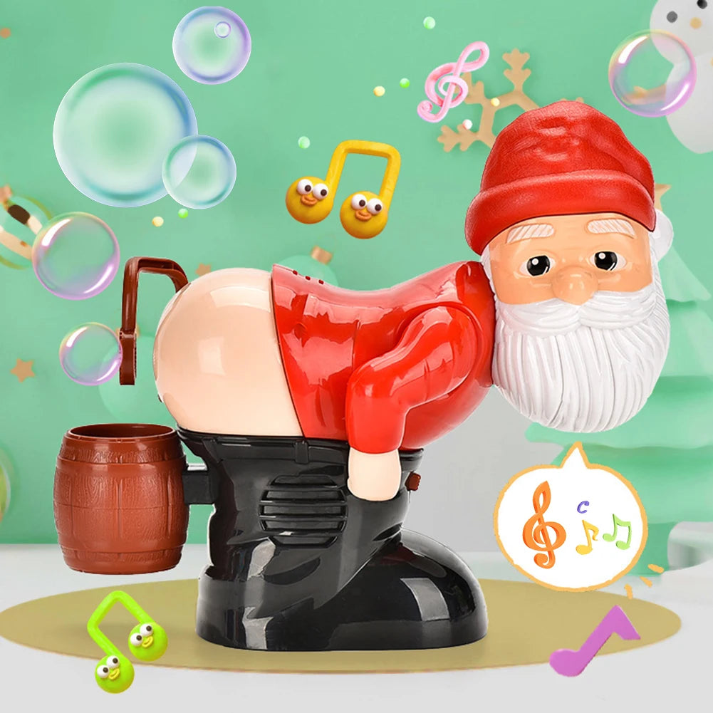NeatPaws Christmas Santa Bubble Machine – Music & Light Toy