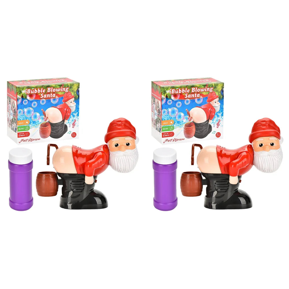 NeatPaws Christmas Santa Bubble Machine – Music & Light Toy