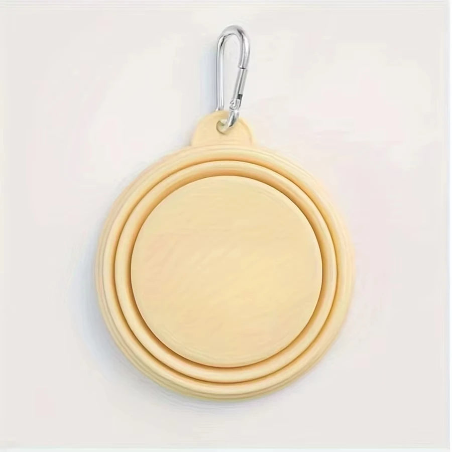 NeatPaws Collapsible Pet Travel Bowl with Hanging Clip