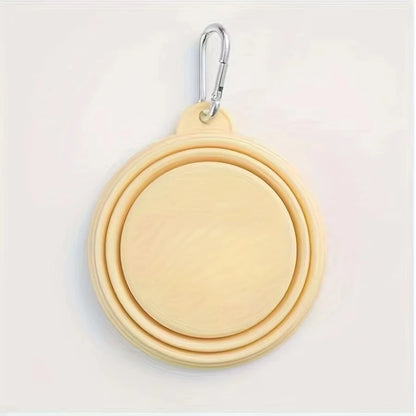 NeatPaws Collapsible Pet Travel Bowl with Hanging Clip