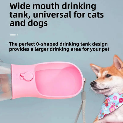NeatPaws 3-in-1 Portable Pet Water Bottle & Travel Feeder