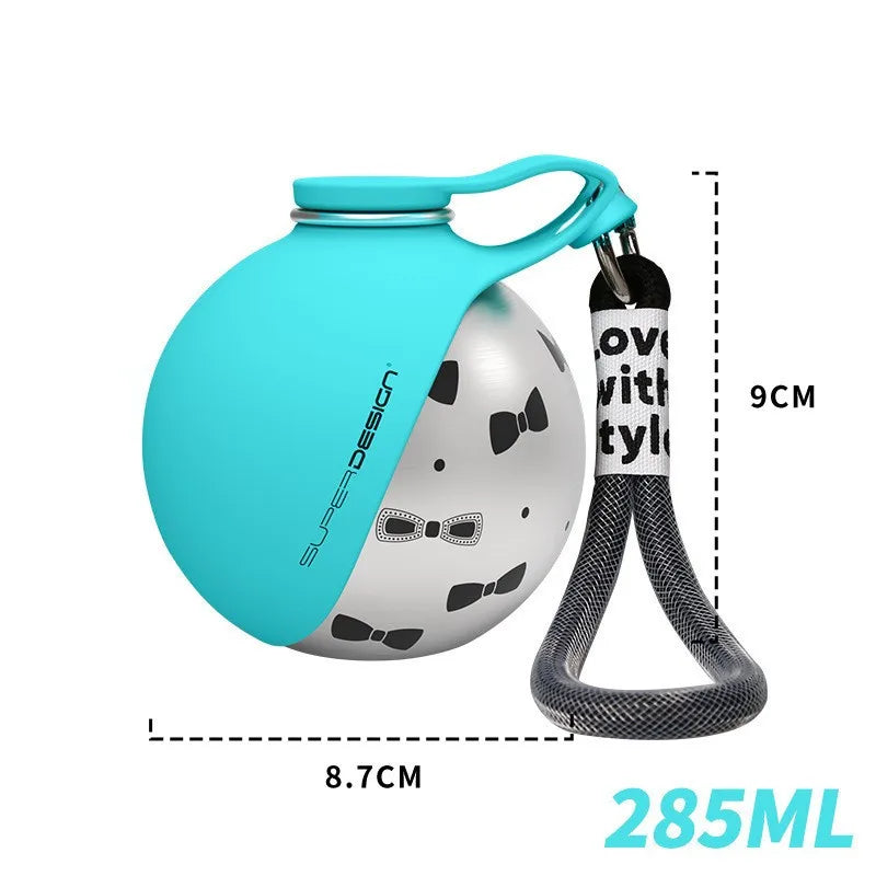 NeatPaws Portable Pet Water Bottle with Built-In Bowl for Travel
