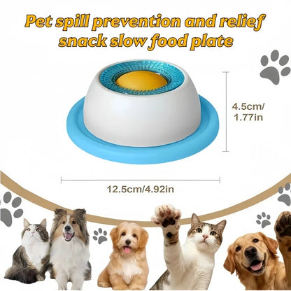 NeatPaws Interactive Lick Bowl & Slow Feeder for Cats & Dogs