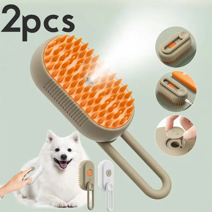NeatPaws 3-in-1 Steam Pet Grooming Brush & Hair Remover