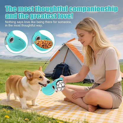 NeatPaws Portable Pet Water Bottle with Built-In Bowl for Travel