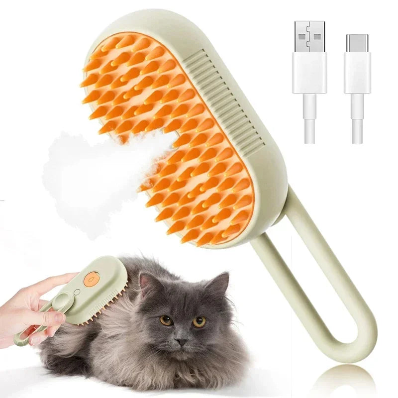 NeatPaws 3-in-1 Steam Pet Grooming Brush & Hair Remover