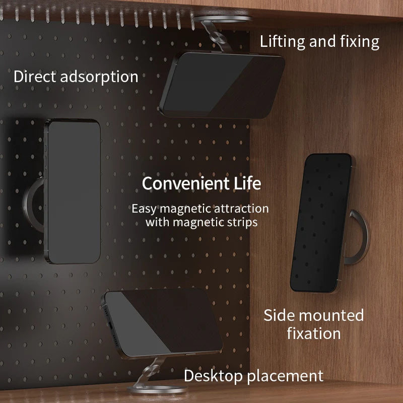 3-in-1 Magnetic MagSafe Phone Grip, Ring Holder & Foldable Stand
