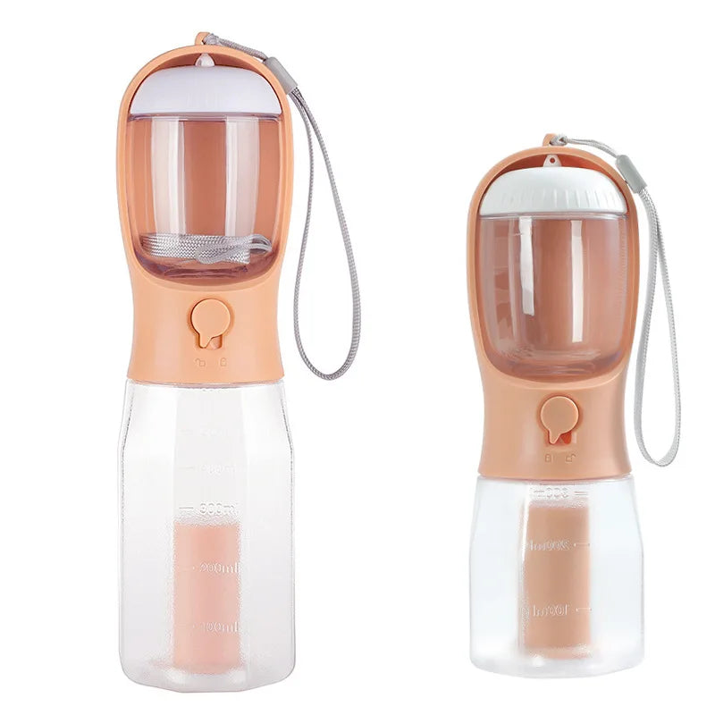 NeatPaws 3-in-1 Portable Pet Water Bottle & Travel Feeder
