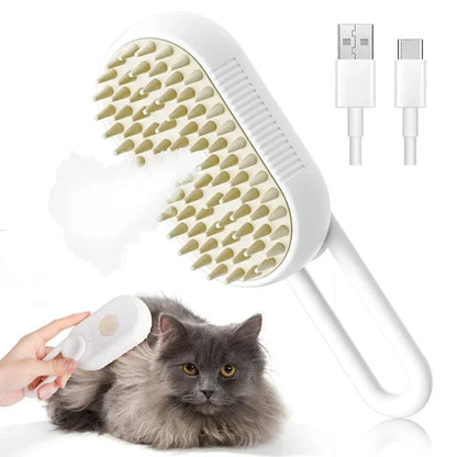 NeatPaws 3-in-1 Steam Pet Grooming Brush & Hair Remover