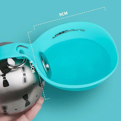 NeatPaws Portable Pet Water Bottle with Built-In Bowl for Travel
