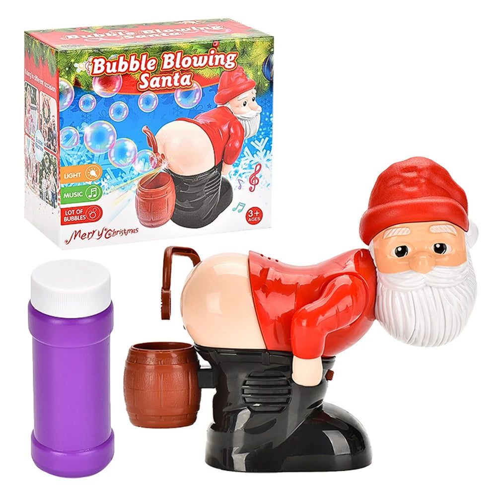 NeatPaws Christmas Santa Bubble Machine – Music & Light Toy