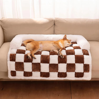 NeatPaws Calming Pet Sofa Bed & Washable Couch Mat