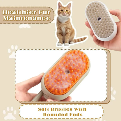 NeatPaws 3-in-1 Steam Pet Grooming Brush & Hair Remover