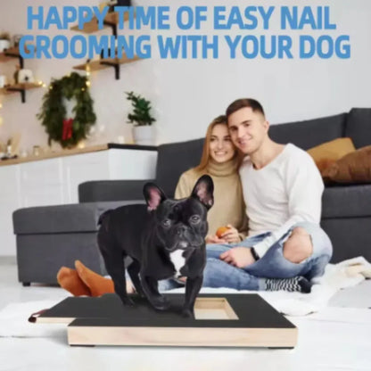 NeatPaws Wooden Dog Nail Scratch Board with Built-In Treat Box
