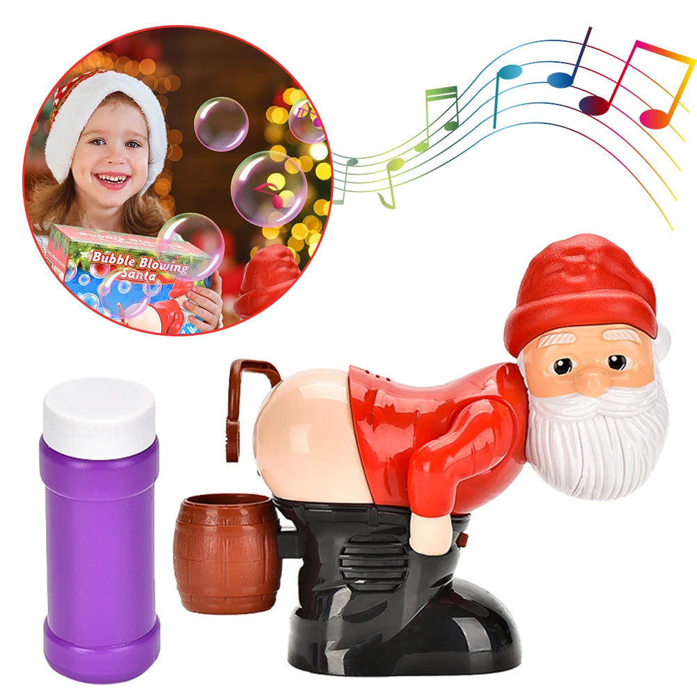 NeatPaws Christmas Santa Bubble Machine – Music & Light Toy