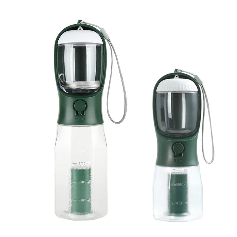 NeatPaws 3-in-1 Portable Pet Water Bottle & Travel Feeder