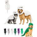 NeatPaws Dinosaur Skeleton Pet Costume – Funny Dog & Cat Outfit