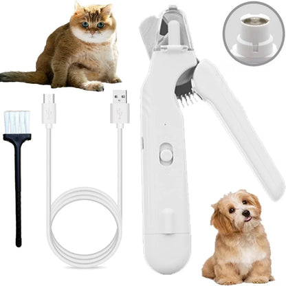 NeatPaws Quiet Pet Nail Grinder with LED Lights for Dogs & Cats
