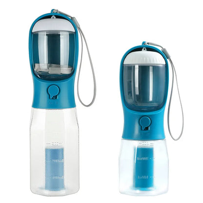 NeatPaws 3-in-1 Portable Pet Water Bottle & Travel Feeder