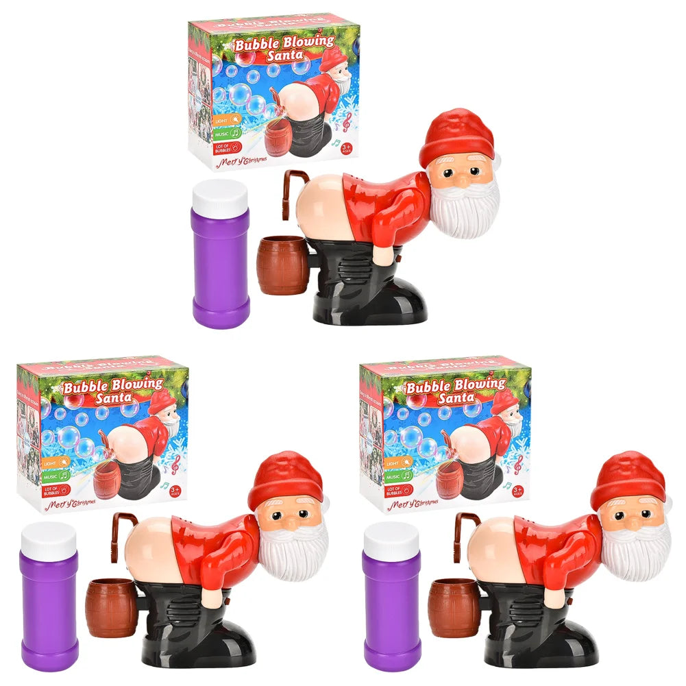 NeatPaws Christmas Santa Bubble Machine – Music & Light Toy