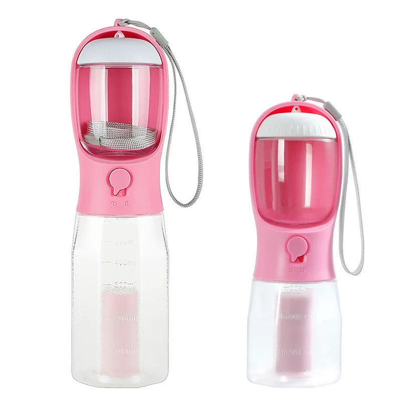 NeatPaws 3-in-1 Portable Pet Water Bottle & Travel Feeder