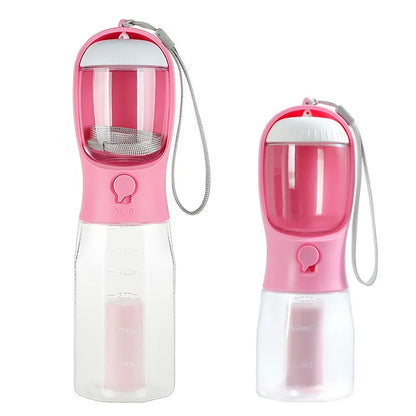 NeatPaws 3-in-1 Portable Pet Water Bottle & Travel Feeder